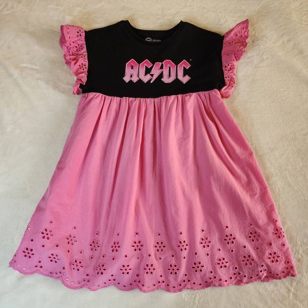 AC/DC Girls Upcycled Dress Size XS (4-5)